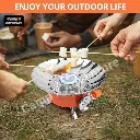 Camp X Windproof Folding Camping Stove for Cooking on Trecking, Hiking, Picnic and Solo Travel