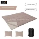 Camp X Double Sleeping Bag for Adults with Pillow  Two-Person Sleeping Bag  Ideal for Camping, Hiking, Backpacking