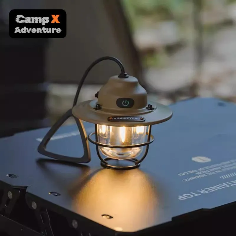 Camp X Premium Series Camping lamp Pinecone lamp Outdoor lamp Camping hanging lamp Long endurance Tent canopy pendant lamp Multi functional Rechargeable lamp