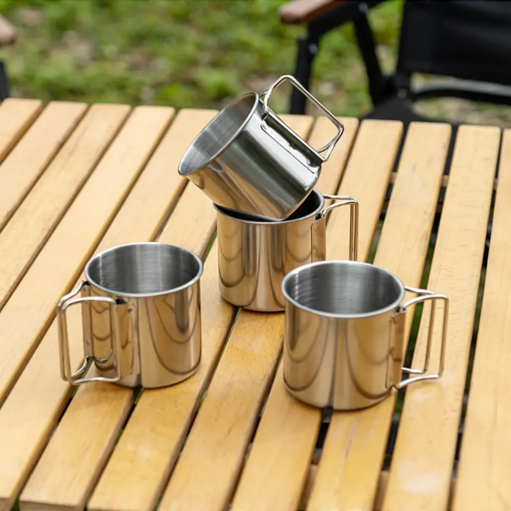 Stainless Steel 304 Grade Outdoor Camping Cup 250 ML