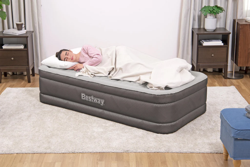 Pro Series Single Person Air Bed Air Mattress Built-in AC pump Size 75" x 38" x 18"/1.91m x 97cm x 46cm